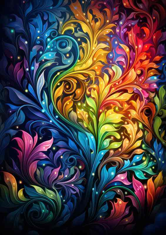 Colorful Abstract Inspirations A Journey through Shapes | Poster