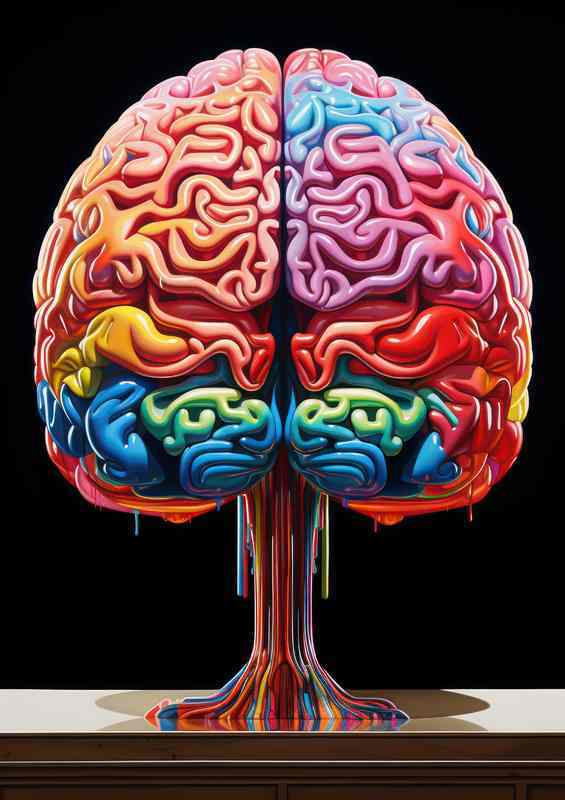 Exploring Abstract Worlds In A Life Cycle | Metal Poster