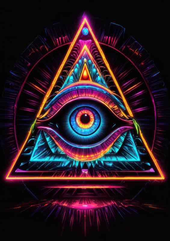 Immersive Color Experiences Abstract Artistry in Shapes | Metal Poster