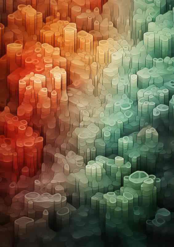 Innovative Abstract Art Colorful Shapes that Inspire | Poster