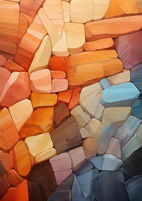 Innovative Abstract Colors Shapes that Define Artistry | Di-Bond