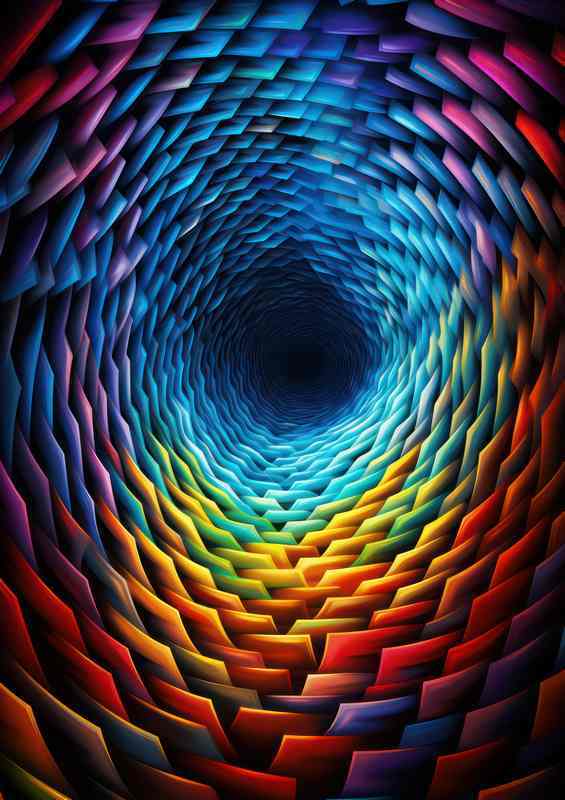 Innovative Abstract Shapes Colors that Reshape Reality | Metal Poster