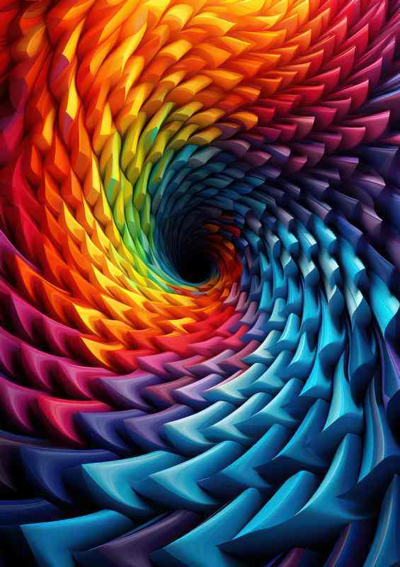 Kaleidoscope Kingdom colours and curves | Di-Bond