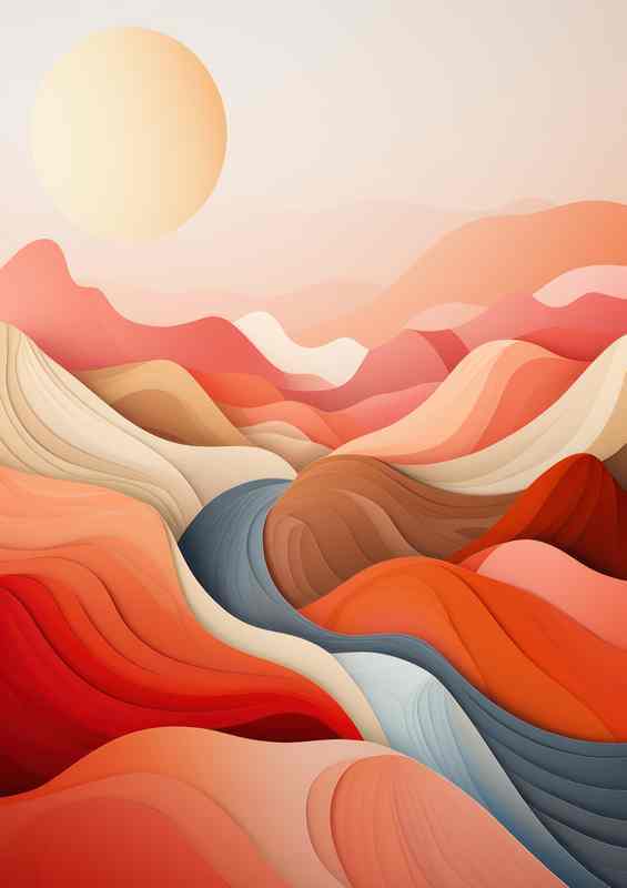 Lustrous Landscapes Illuminating the Abstract Realm | Di-Bond