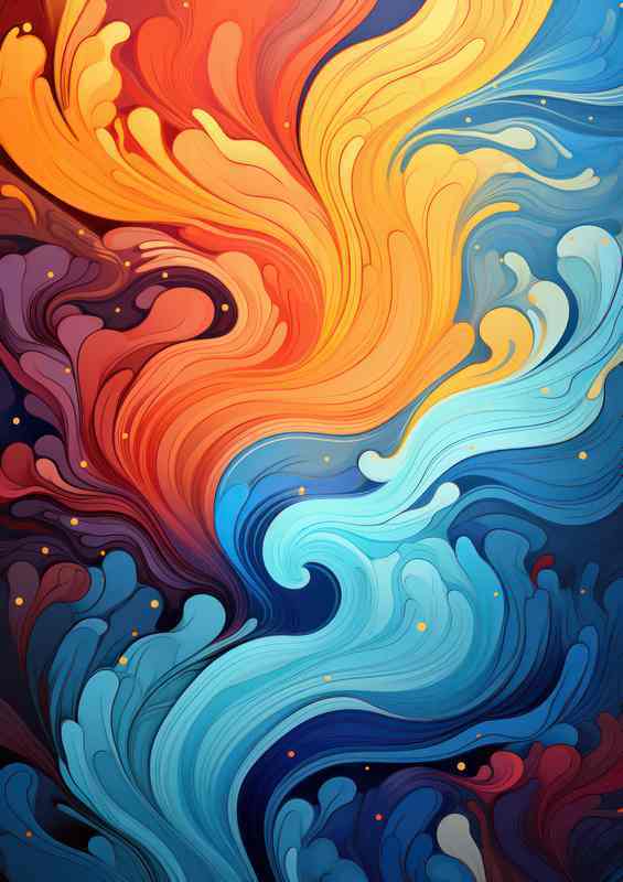 Radiant Riddles Decoding Abstract Art | Di-Bond
