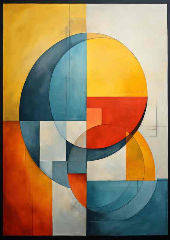 The Colorful Abstract Shapes and Hues that Dazzle | Metal Poster