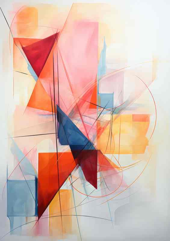 The Colorful Abstract Shapes that Elevate the Spirit | Metal Poster