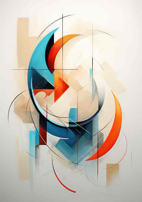 The Symphony of Shapes Crafting Contours in Color | Di-Bond