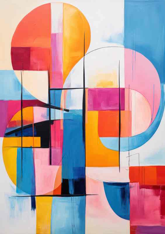 The Symphony of Shapes Puzzle Pieces in Abstract Art | Canvas