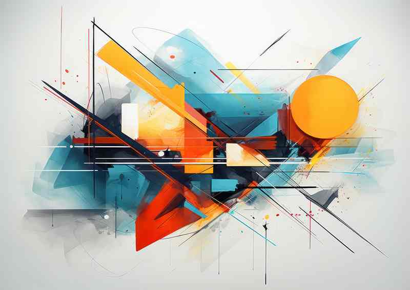 Abstract Color Innovations Shapes that Redefine Art | Di-Bond