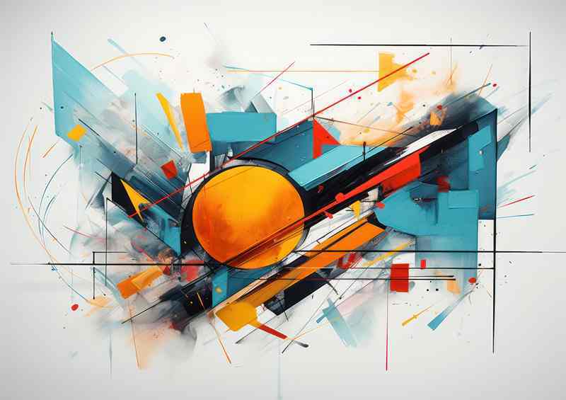 Abstract Color Mysteries Imaginative Shapes | Di-Bond