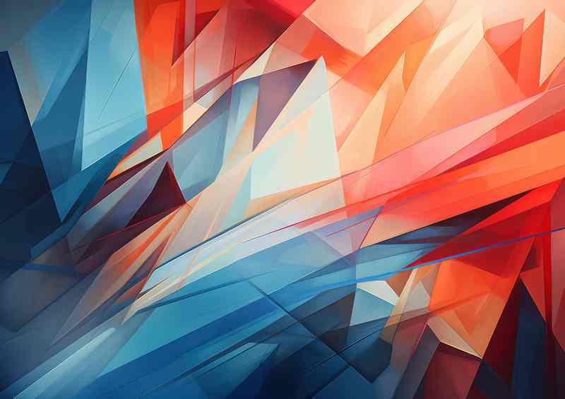 Abstract Color Odyssey Exploration of Shapes and Hues | Canvas