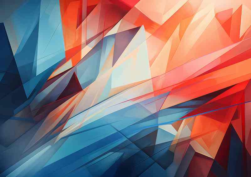 Abstract Color Odyssey Exploration of Shapes and Hues | Di-Bond