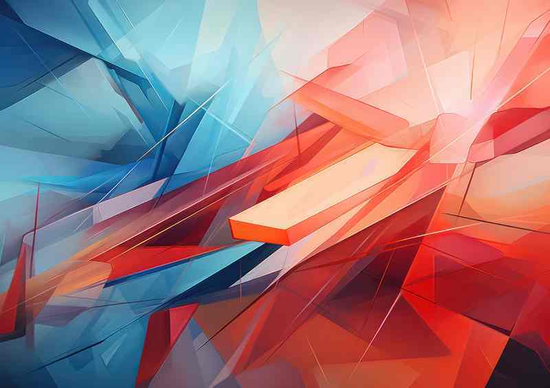 Abstract Color Odyssey Shape And Form | Poster