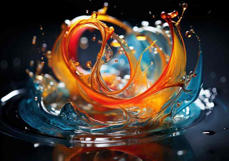 Abstract Color Transformations Shapes that Reimagine Art | Di-Bond