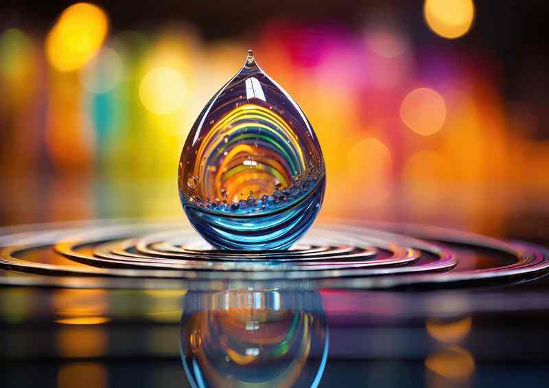 Colorful Abstract Universe Droplet And Its Magic | Di-Bond