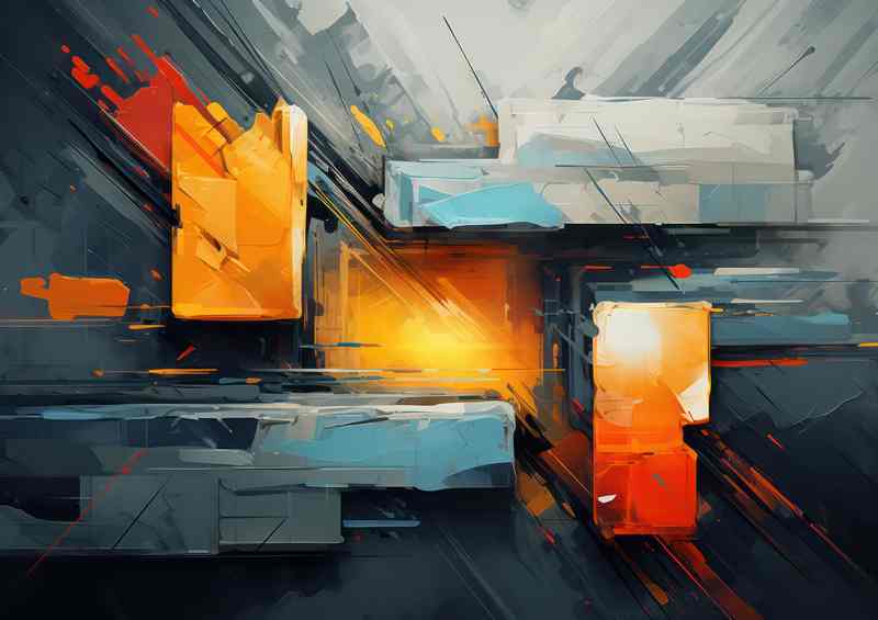 Radiant Abstract Dazzling Shapes and Color Combinations | Canvas