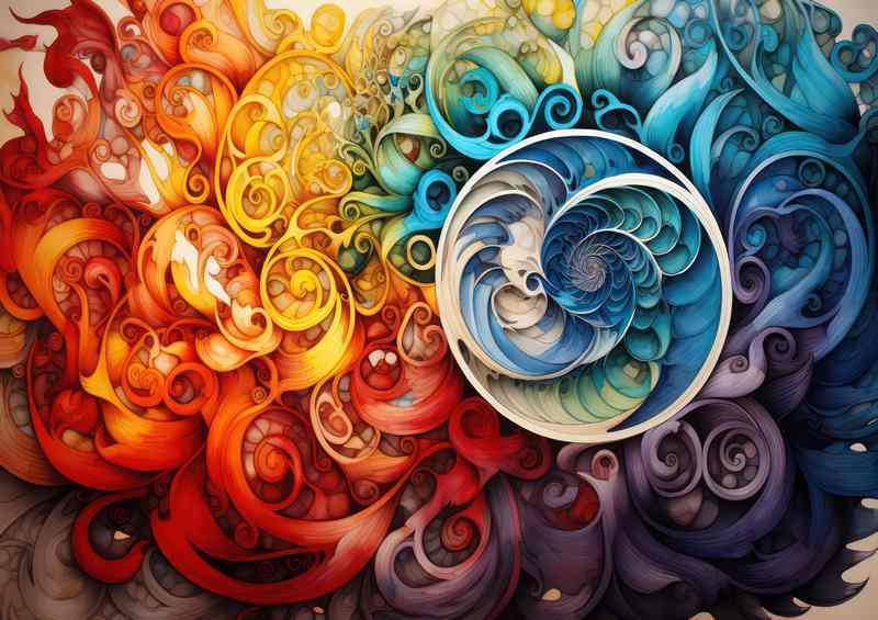 Vibrant Color Dimensions The Beauty of Abstract Shapes | Di-Bond