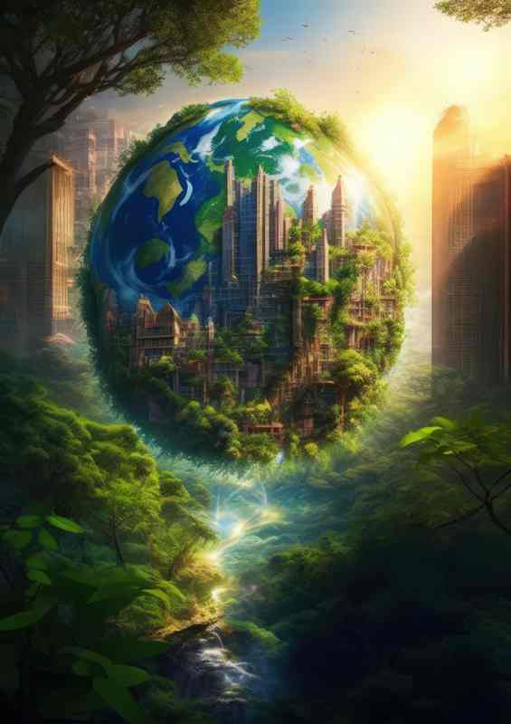 Earth reviving after human extinction | Di-Bond