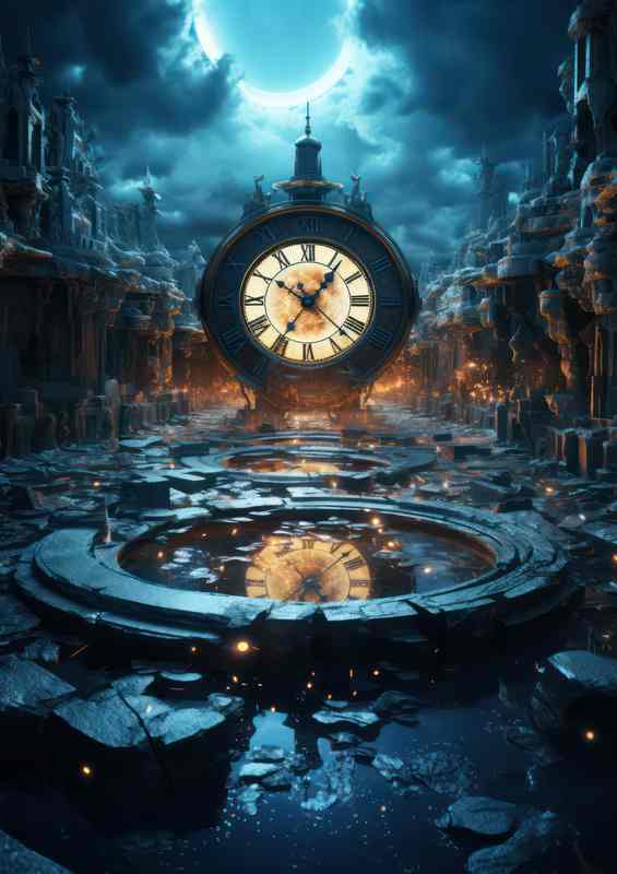 Eternal Echoes Surrealism | Canvas