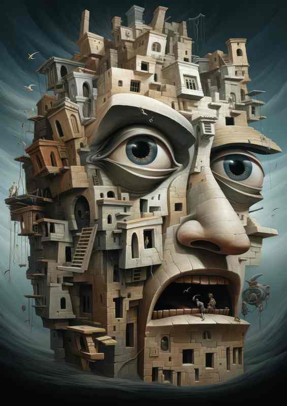 Fantastical Realities | Surreal Mythology Metal Poster