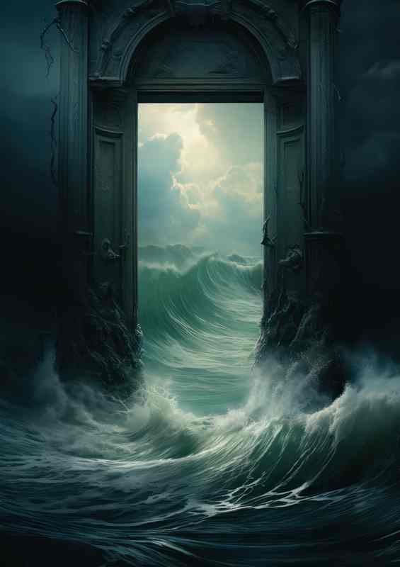 Surrealism Deciphered Waves Of Emotion | Metal Poster