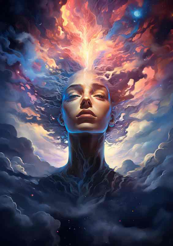 Timeless Dreams Surrealist Metal Poster