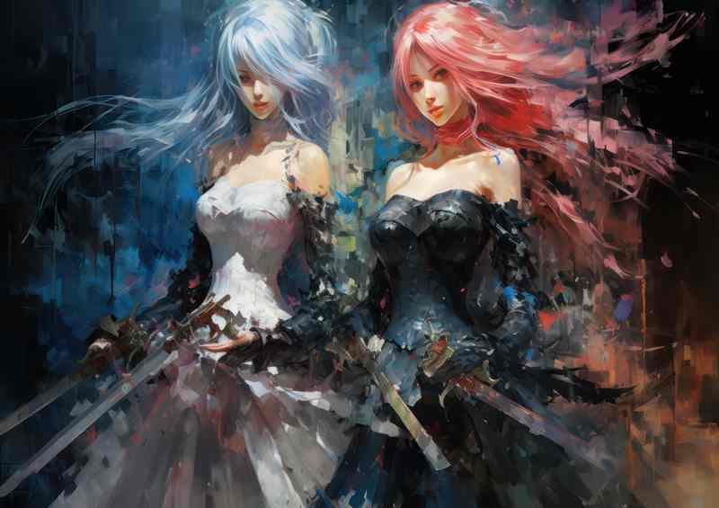 The Journey of Emotions Anime Girls | Metal Poster