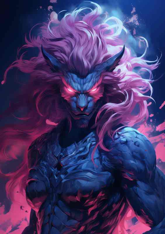 Uzumaki Yusufu in the style of lightningwave | Metal Poster