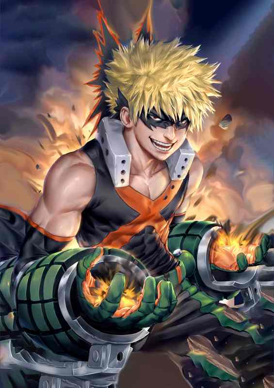 Bakugous Fiery Imagination A Fanart Journey | Metal Poster
