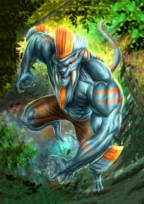 Toothbrush Tiger Manga Art Dive | Di-Bond Sweeper