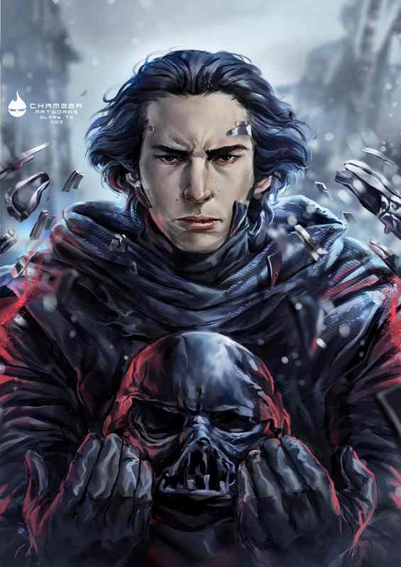 Dark Side Decoded Kylo Rens Manga Style Artistic Revelation | Canvas