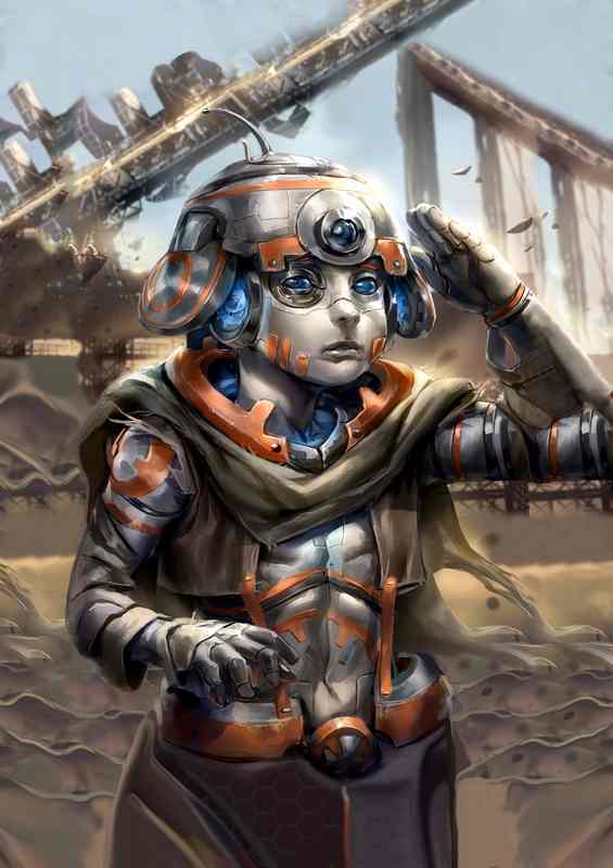 Exploring New Worlds Humanized BB Eight Manga Illustration | Poster