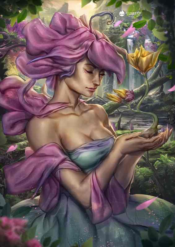 Whispers of Petals Explore the Manga Elegance of Spring Fairy | Canvas