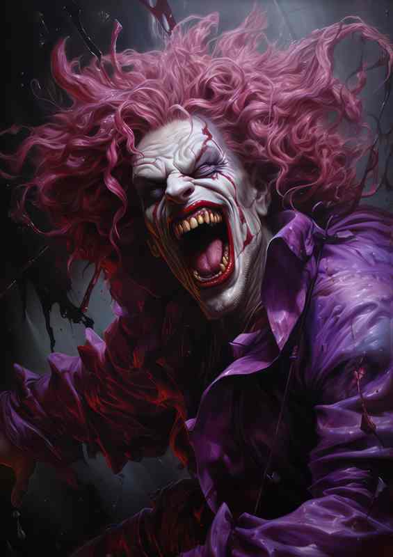 Dark Circus Where Laughter Meets Fear | Metal Poster