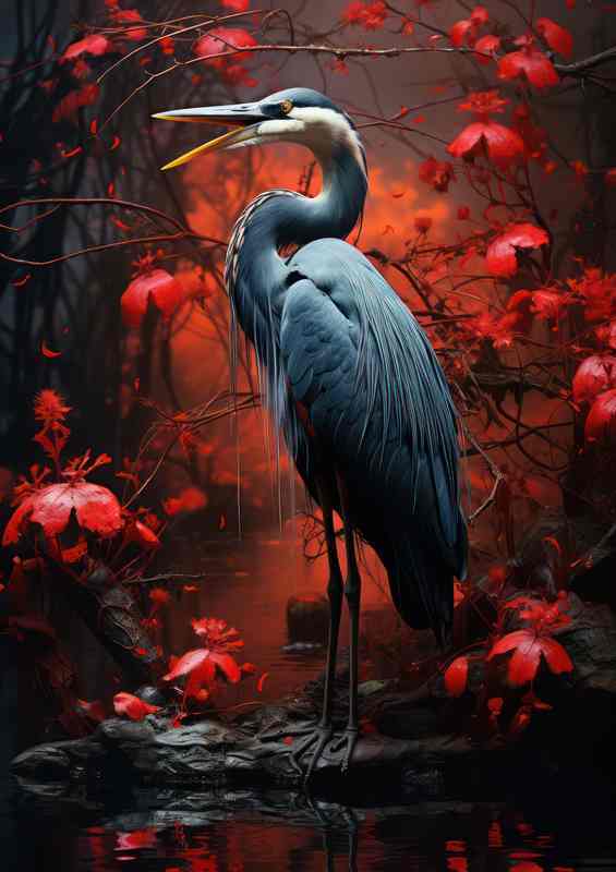 Dawning Beauty Herons in the Early Light | Poster