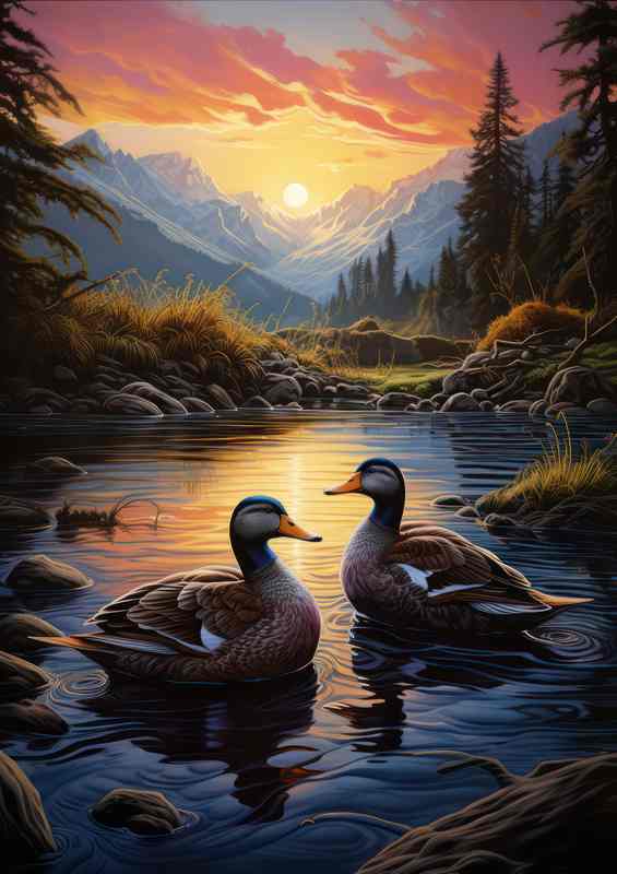 Duckland Chronicles A Study of Ducks | Canvas