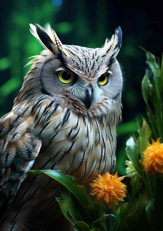 Enchanted Forest Encounters Long Eared Owls at Home | Canvas