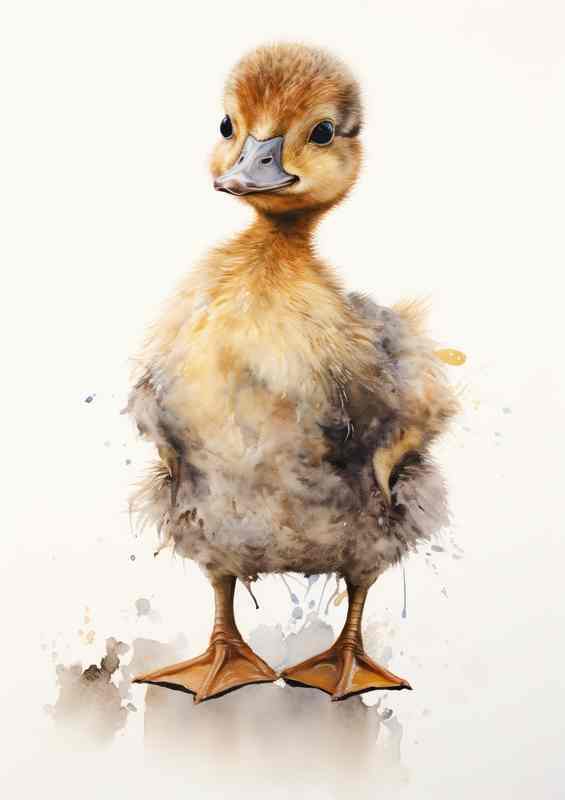 Feathery Friends Celebrating the Cuteness of Ducks in Nature | Canvas