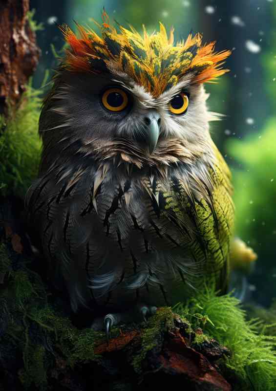 Forest Magic Observing Long-Eared Owls in Their Habitat | Poster