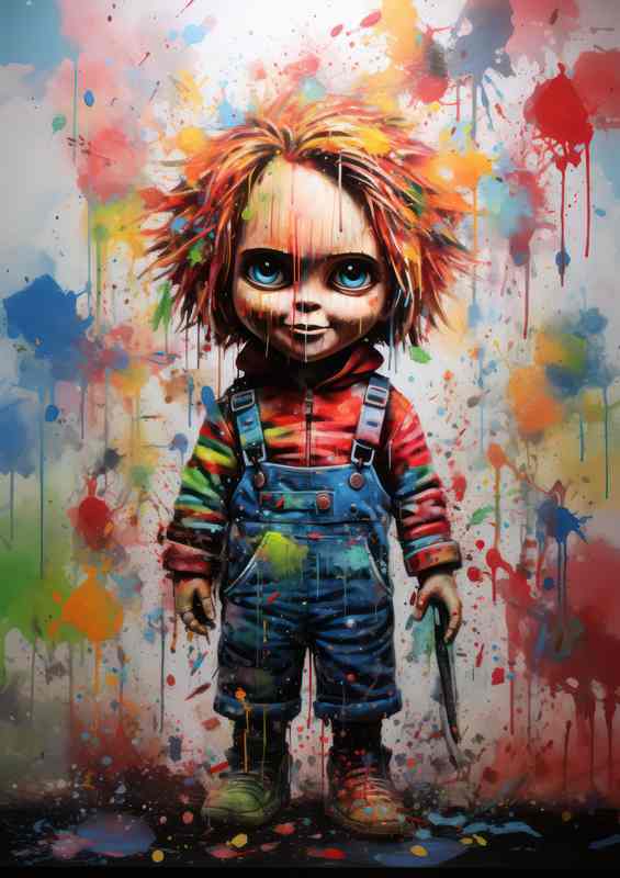 Evil Within Face Paint - Chucky Style