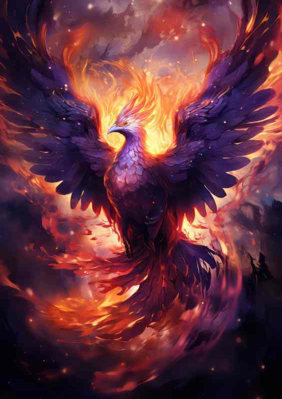 Phoenix Rising A Symbol of Resilience and Rebirth | Canvas