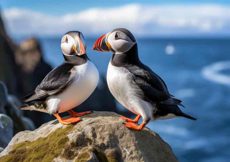 Conserving Puffins and Coastal Ecosystems | Metal Poster