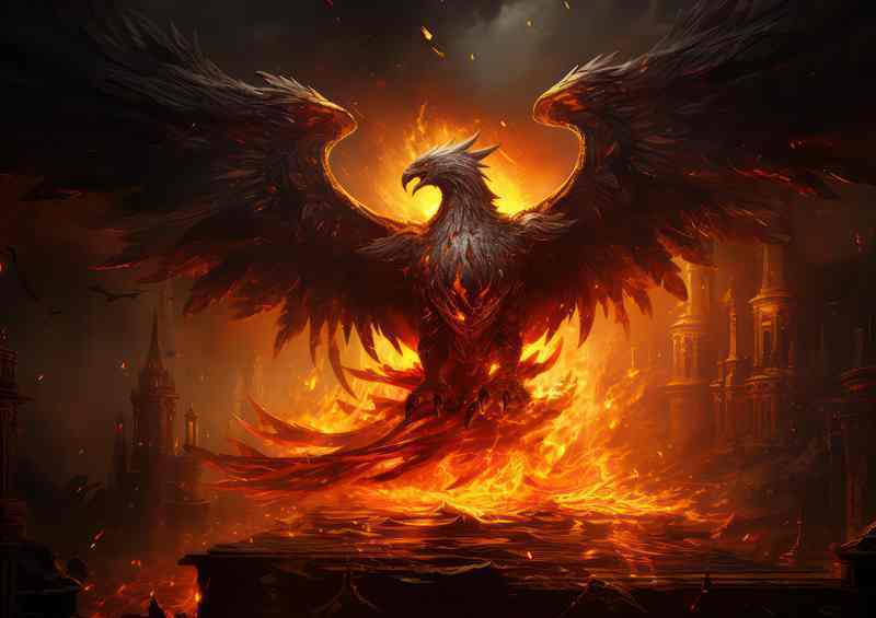 Inner Phoenix Transformation Metal Poster