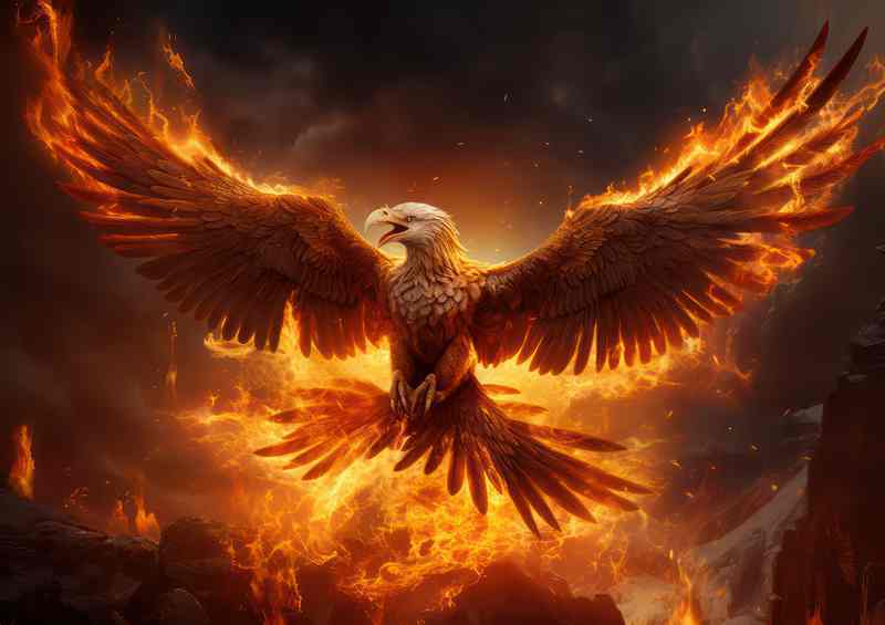 From Ashes to Flight The Myth of the Resurrected Phoenix | Di-Bond
