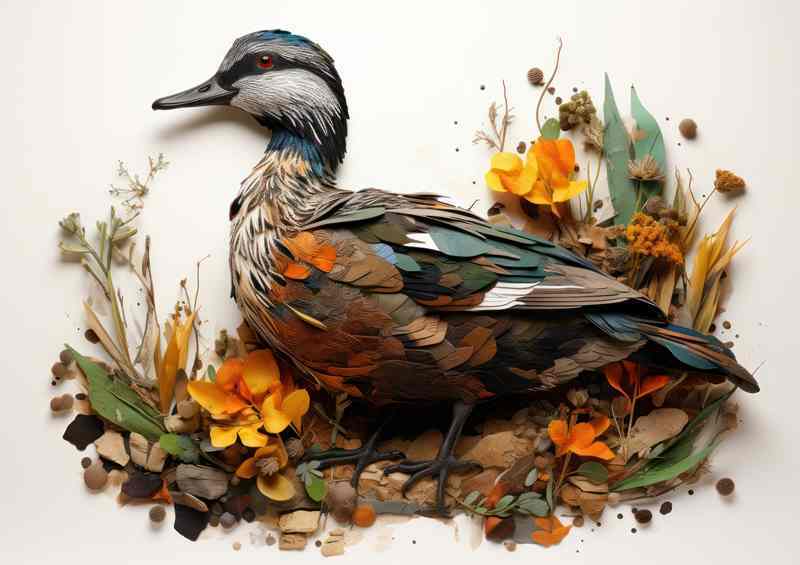 Grounded Ducks A Charming Scene of Nature | Poster
