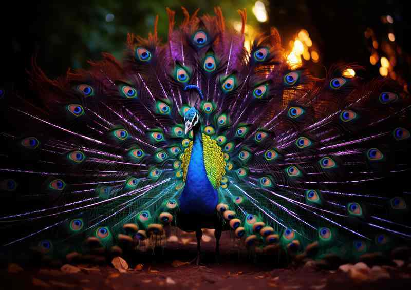 Peacock Splendor in Bloom Natures Masterpieces | Canvas