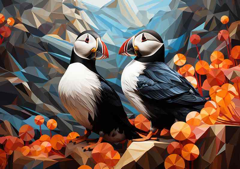 Puffin Birds The Colorful Clowns of the Sea | Di-Bond