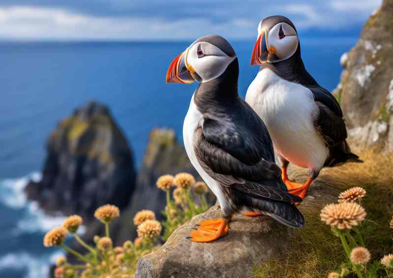 Puffin Watching Adventures | Poster