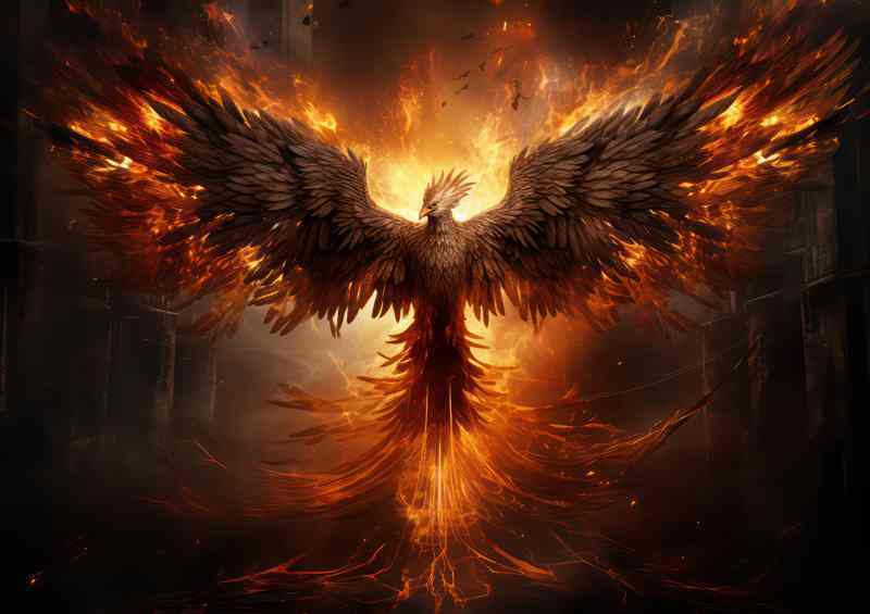 The Nighttime Ascension The Phoenix Takes Flight | Di-Bond